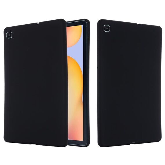 Custodia per tablet antiurto in silicone liquido di colore puro per Samsung Galaxy Tab S6 Lite 2024 (nero)