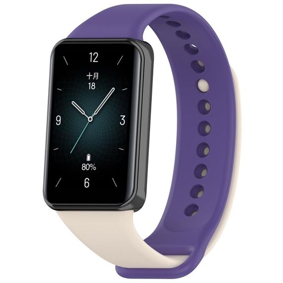 Cinturino per orologio in TPU tinta unita per Honor Band 9 (Starlihgt + viola)