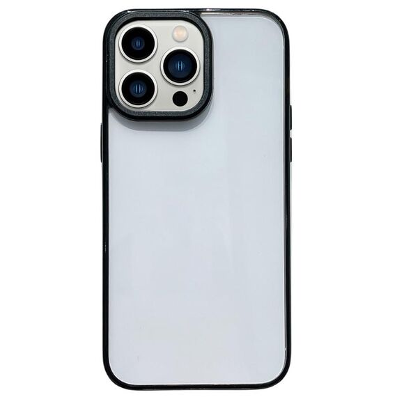 Per iPhone 13 Pro 2 in 1 custodia per telefono antiurto trasparente in acrilico (nera)