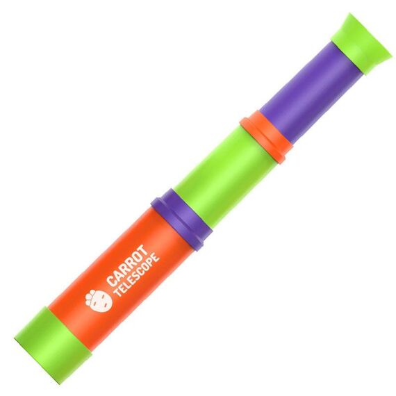 8X HD Telescopio per ravanello Messa a fuoco retrattile Giocattoli per l'educazione scientifica dei bambini (colore casuale)