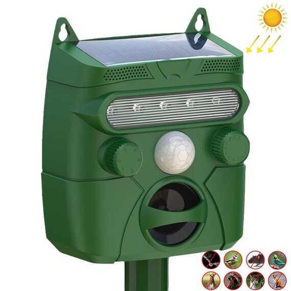 Repellente per topi elettronico repellente per uccelli ad ultrasuoni per animali solari