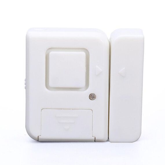 Campanello magnetico senza fili Allarmi per porte e finestre Allarmi antifurto a prova di lupo con adesivo forte(Bianco)
