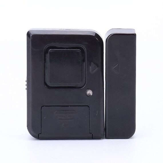 Campanello magnetico senza fili Allarmi per porte e finestre Allarmi antifurto a prova di lupo con adesivo forte (Nero)