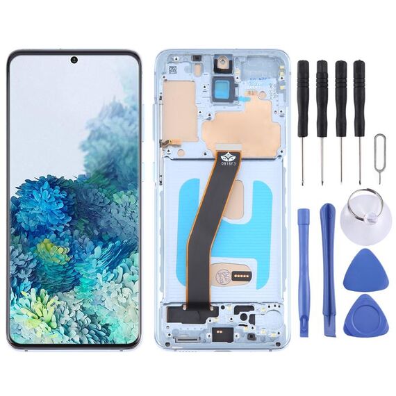 Per Samsung Galaxy S20 SM-G980 TFT LCD Screen Digitizer assemblaggio completo con cornice