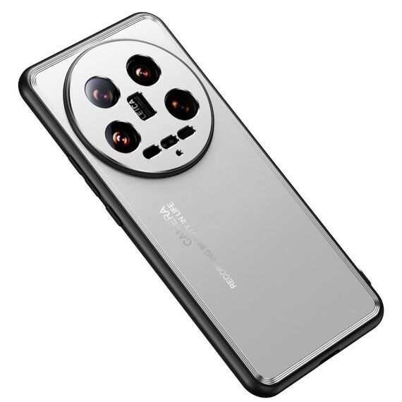 Per la custodia del telefono in metallo ultra satinato Xiaomi 14 (argento)