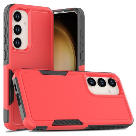 Per Samsung Galaxy S24+ 5G 2 in 1 PC + custodia per telefono TPU (rossa)