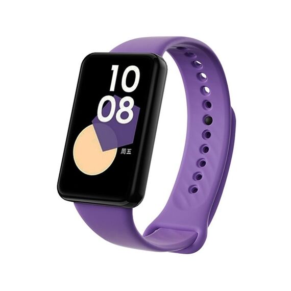 Cinturino per orologio in TPU con fibbia nera per Honor Band 9 (viola)