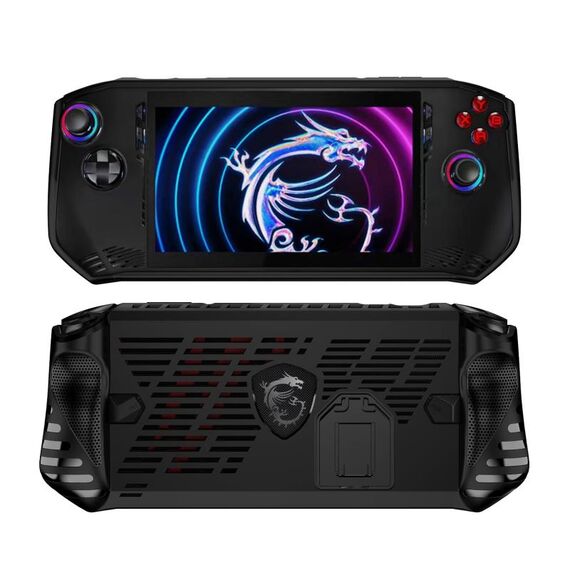 Custodia protettiva per console di gioco MSI Claw TPU con supporto (nero)