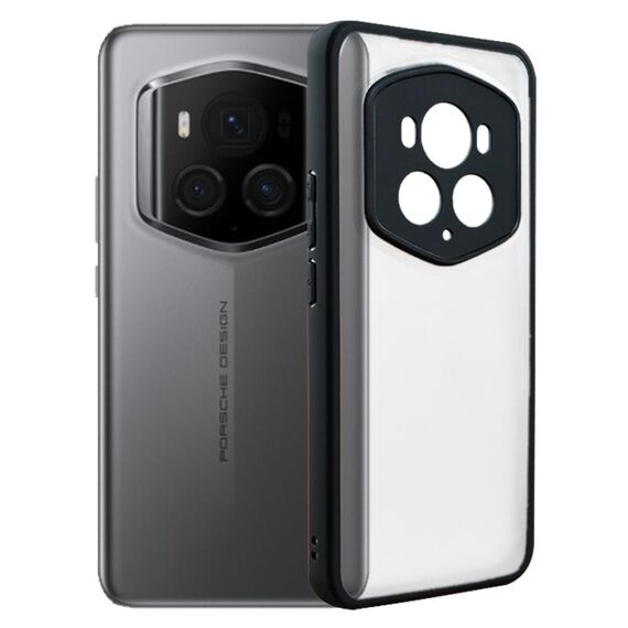 Per Honor Magic6 RSR TPU satinato + custodia per telefono PC trasparente (nera)