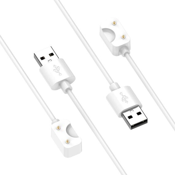 Cavo di ricarica per smartwatch stile ufficiale Samsung Galaxy Fit 3, lunghezza: 55 cm, porta: USB-A (bianco)