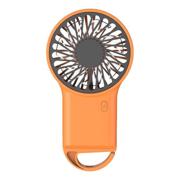 Mini ventilatore portatile pieghevole da tavolo USB ricaricabile Mini ventilatore da alpinismo Ventilatore silenzioso (arancione)