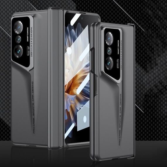Custodia per telefono ultrasottile a copertura totale ultrasottile con lama magnetica integrata per Honor Magic Vs GKK (grigio)