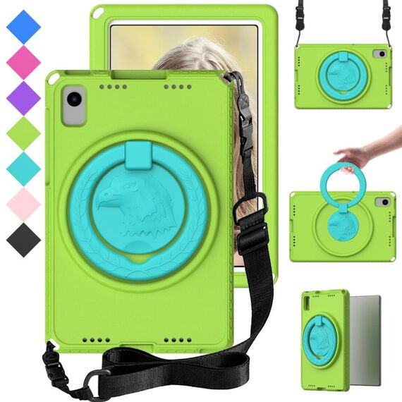 Per Samsung Galaxy Tab S6 Lite 2024 Custodia tablet antiurto per PC ibrido EVA con cornice (verde erba)