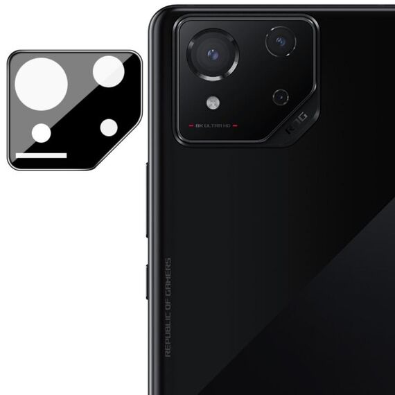 Per Asus ROG Phone 8 IMAK Pellicola in vetro per obiettivo fotocamera posteriore versione nera