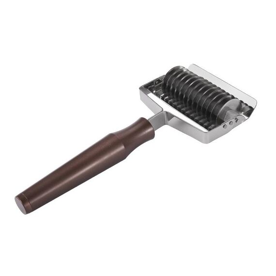 Taglierina per noodle da cucina ispessimento spada multifunzionale con spingitore in acciaio inossidabile 304, stile: manico in alluminio 5 mm