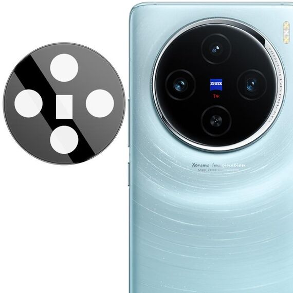 Per vivo X100 5G IMAK pellicola in vetro per obiettivo fotocamera posteriore versione nera
