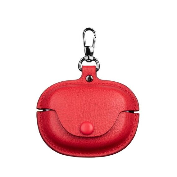 Custodia protettiva in pelle per auricolari Bose QuietComfort Ultra Wireless (rossa)