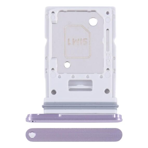 Per Samsung Galaxy A55 SM-A556B Vassoio scheda SIM originale + Vassoio scheda SIM/Micro SD (Viola)