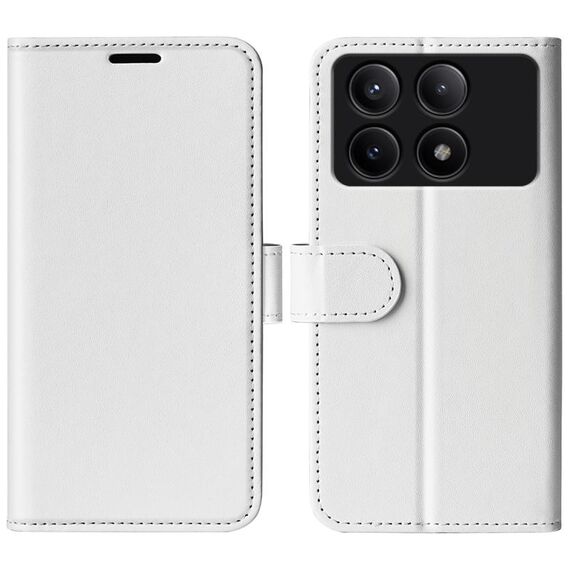 Per Xiaomi Redmi K70E R64 Custodia per cellulare in pelle con texture orizzontale (bianca)