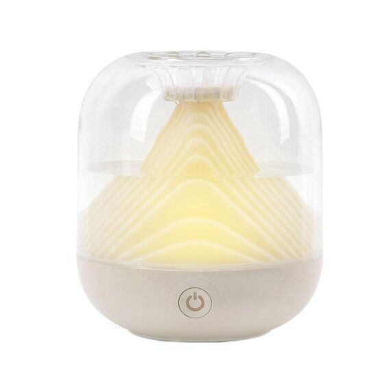 FX-039 Umidificatore a luce ambientale con ricarica USB Mini umidificatore wireless da montagna (bianco)