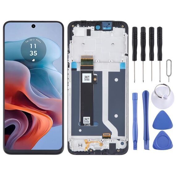Per Motorola Moto G34 OEM LCD Screen Digitizer assemblaggio completo con cornice
