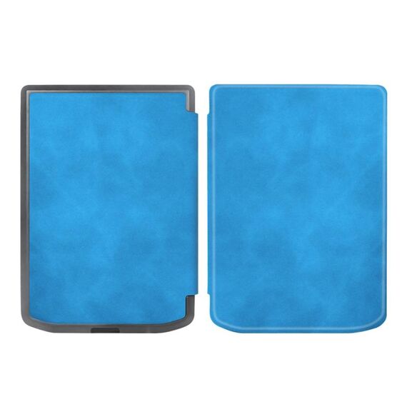 Custodia smart tablet in pelle retro per Pocketbook Verse / Verse Pro (blu cielo)