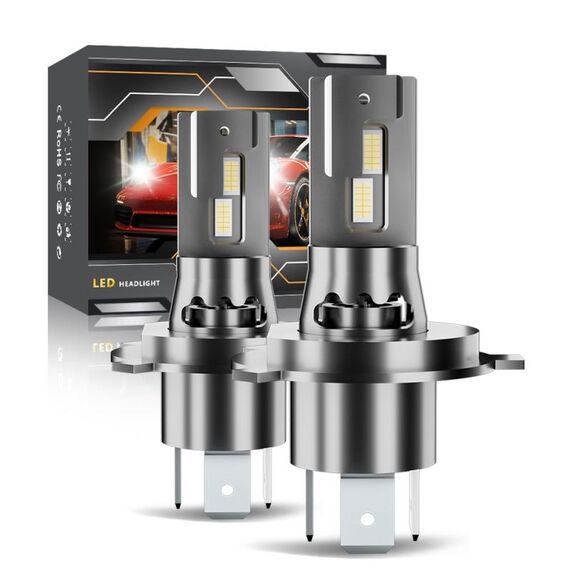 Lampadina per fari LED per auto H4 coppia 22W 2000lm 6000K diretta