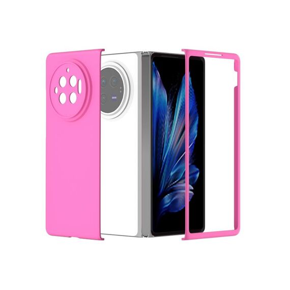 Per vivo X Fold3 Skin Feel PC Custodia antiurto a copertura totale (Rosa rossa)