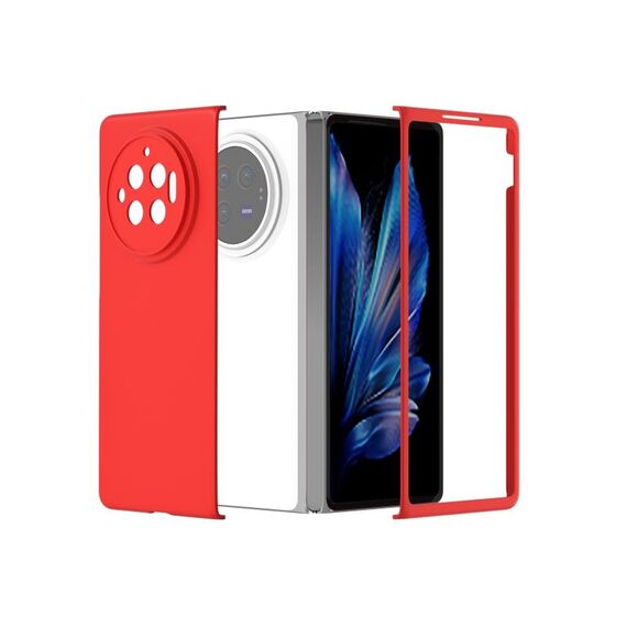 Custodia per telefono antiurto a copertura totale per vivo X Fold3 Skin Feel PC (rossa)