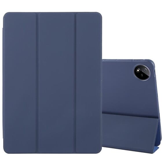 Custodia per tablet ripiegabile in pelle siliconica per vivo Pad Pro 13.0 (blu scuro)