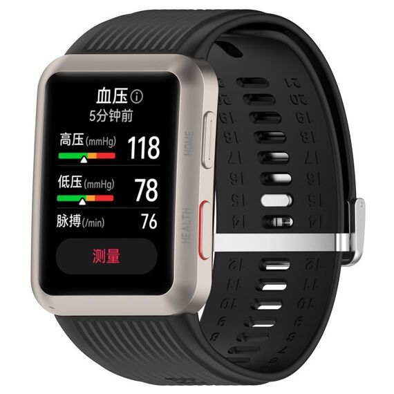 Per Huawei Watch D cinturino per orologio in silicone per orologio da pressione sanguigna (nero)