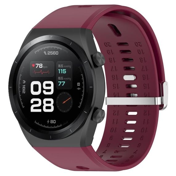 Per Xiaomi Watch H1 cinturino in silicone per orologio per pressione sanguigna (vino rosso)