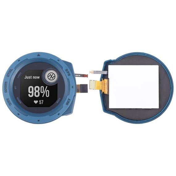 Per schermo LCD originale Garmin Instinct 2 con digitalizzatore assemblaggio completo (blu)