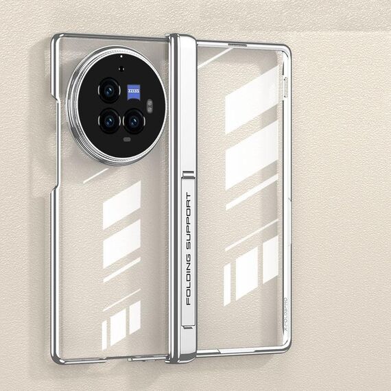 Custodia per telefono antiurto con cerniera magnetica integrata per vivo X Fold3 Pro GKK (argento)