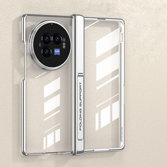 Custodia per telefono antiurto con cerniera magnetica integrata per vivo X Fold3 GKK (argento)