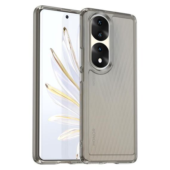 Per Honor 70 Pro 5G Custodia per telefono TPU serie Candy (grigio trasparente)