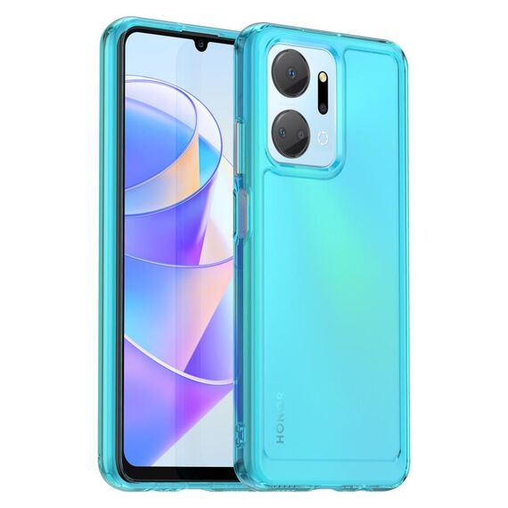 Custodia per telefono TPU per Honor Play 40 Plus Candy Series (blu trasparente)
