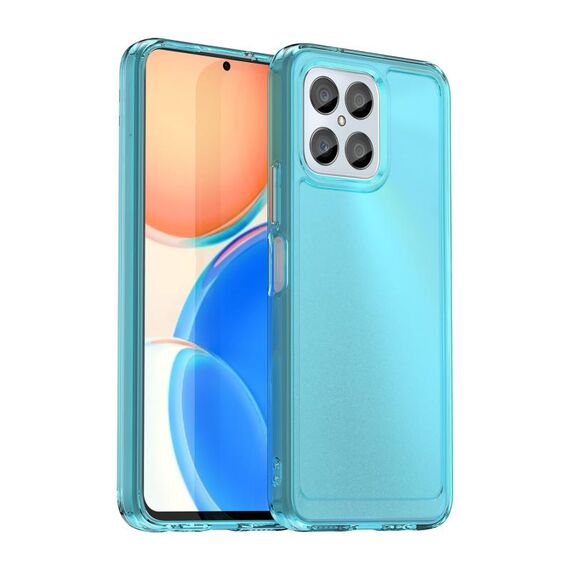 Custodia per telefono TPU serie Candy per Honor X6 5G (blu trasparente)