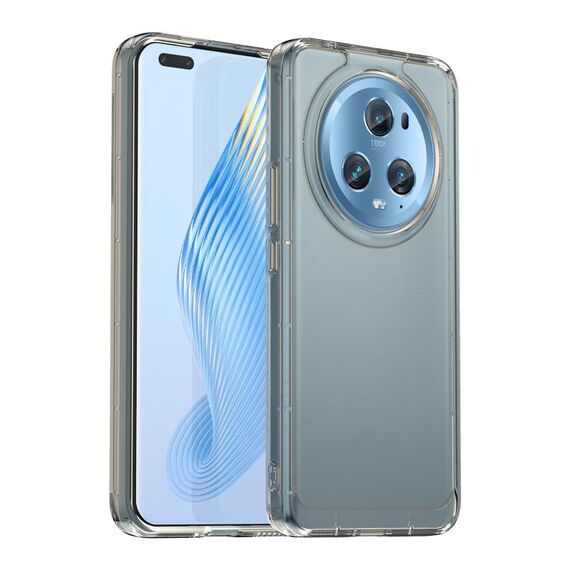 Custodia per telefono TPU per Honor Magic5 Pro Candy Series (grigio trasparente)