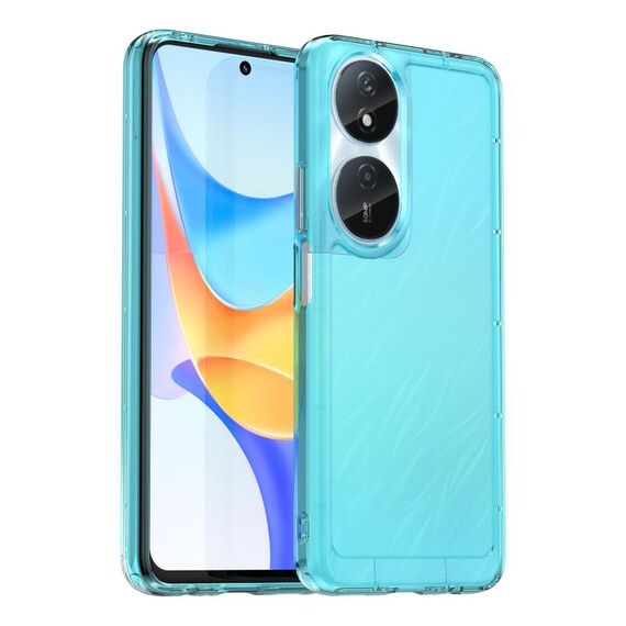 Custodia per telefono TPU per Honor Play 50 Plus Candy Series (blu trasparente)