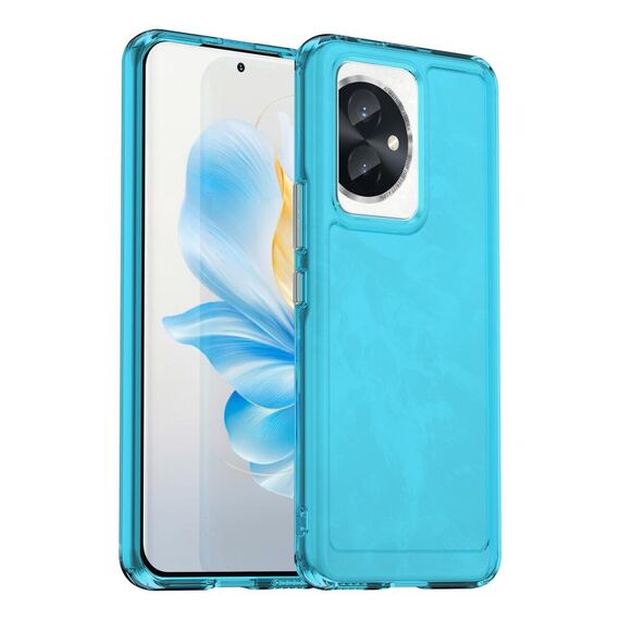 Per la custodia in TPU per Honor 100 Candy Series (blu trasparente)