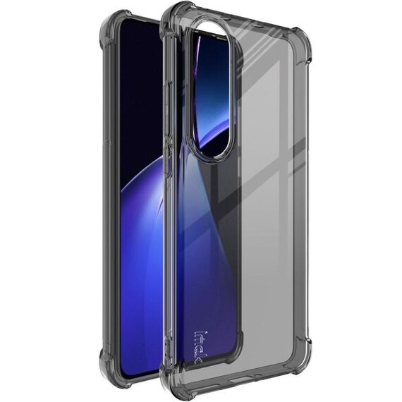 Per OnePlus Nord CE4 5G imak custodia per telefono in TPU con airbag antiurto (nero trasparente)