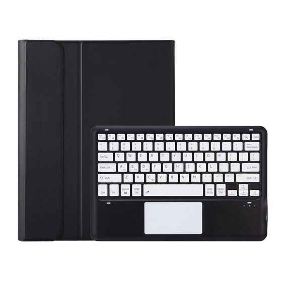 Custodia per tablet in pelle TPU con tastiera Bluetooth da 13 pollici AV14-A per vivo Pad3 Pro con supporto (nero bianco)