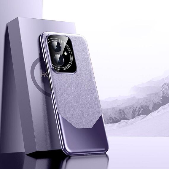Per Honor 100 Custodia elettrolitica imitazione PC + design definitivo per telefono in pelle (viola)