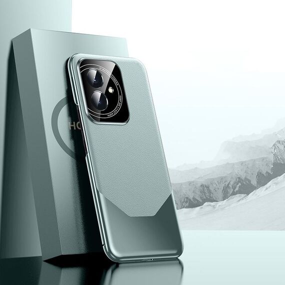Per Honor 100 Custodia elettrolitica imitazione Ultimate Design PC + pelle per telefono (ciano)