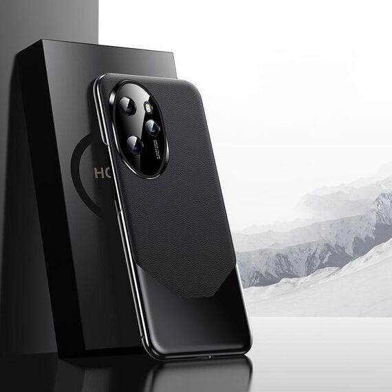 Per Honor 100 Pro elettrolitico imitazione Ultimate Design PC + custodia per telefono in pelle (nera)