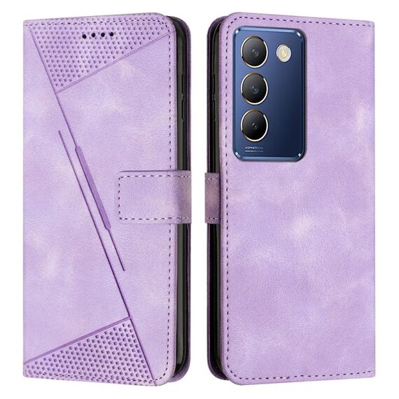 vivo Y100 IDN Dream Triangle custodia per telefono in pelle con cordino (viola)