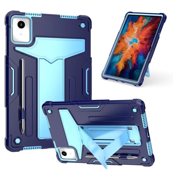 Custodia per tablet PC ibrida in silicone robot per Lenovo Tab M11/Xiaoxin Pad 11 2024 T (blu navy blu)