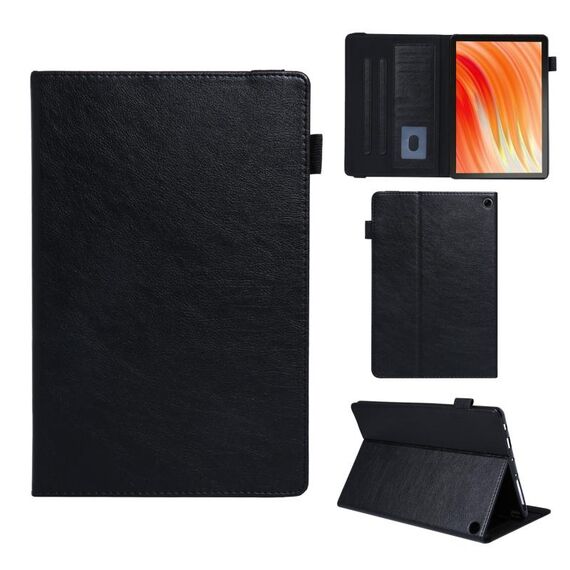 Custodia per tablet in pelle Smart serie straordinaria per Amazon Kindle Fire HD10 2021/2023 (nero)
