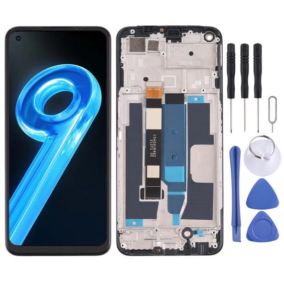 Per Realme 9 5G India RMX3388 OEM LCD Screen Digitizer assemblaggio completo con cornice